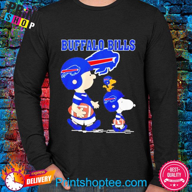 The Peanuts Snoopy And Friends cheer for the Buffalo Bills NFL Blue  T-shirt, hoodie, sweater, long sleeve and tank top