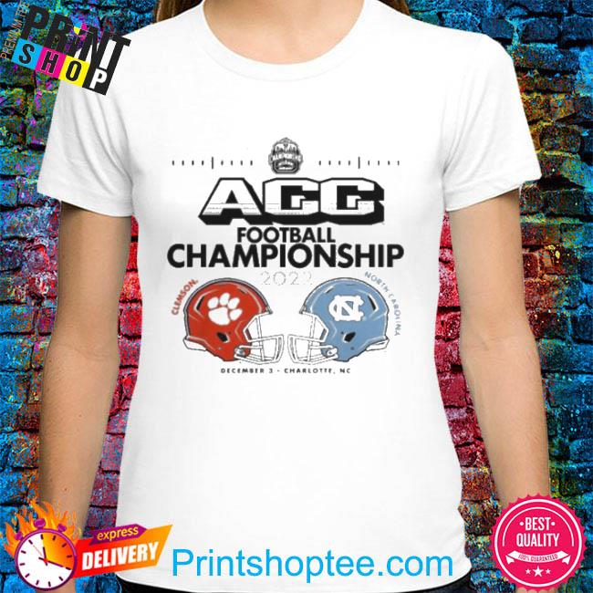 Official Clemson Tigers Vs Carolina Tar Heels 2022 Acc Football Championship Matchup Shirt