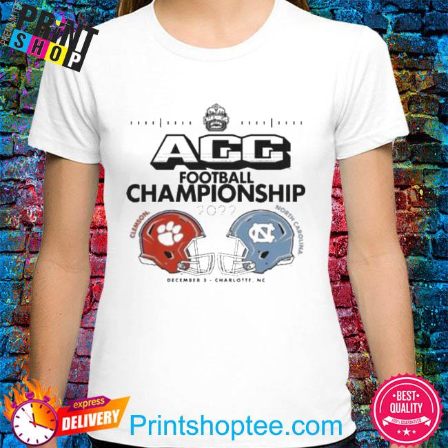 Official Clemson Tigers Vs North Carolina Tar Heels 2022 Acc Football Championship Shirt