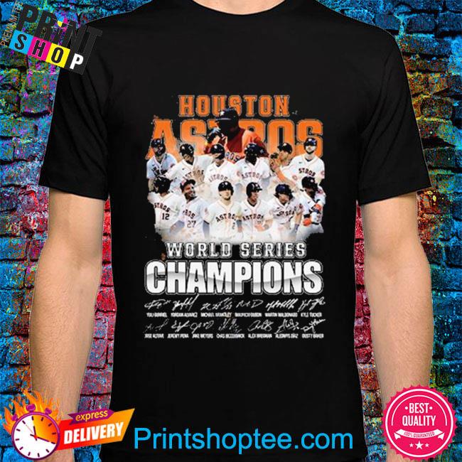 Official Houston Astros 2022 World Series Champions Houston Astros signatures shirt