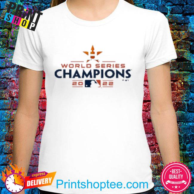 Official Houston Astros Fanatics Branded 2022 World Series Champions Big & Tall Logo T-Shirt