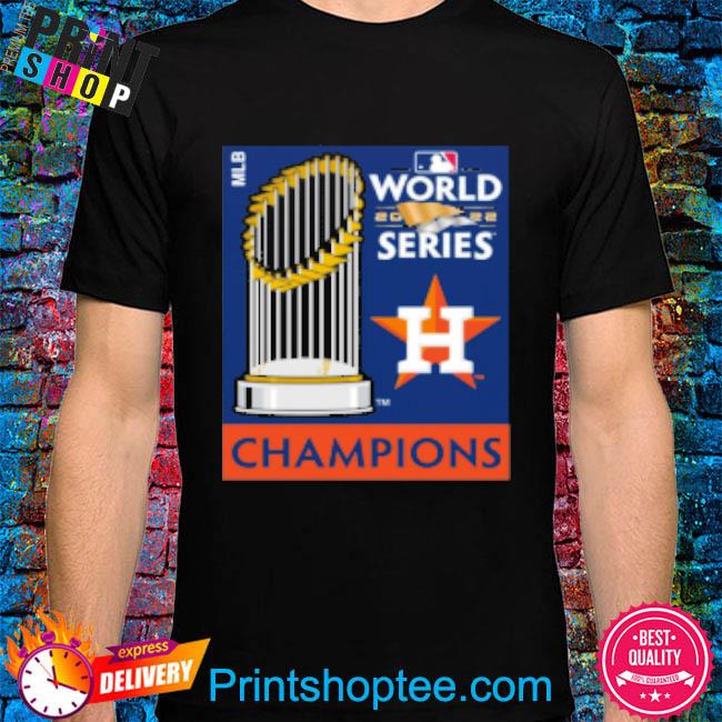 Official Houston Astros WinCraft 2022 World Series Champions Trophy Collector's T-Shirt