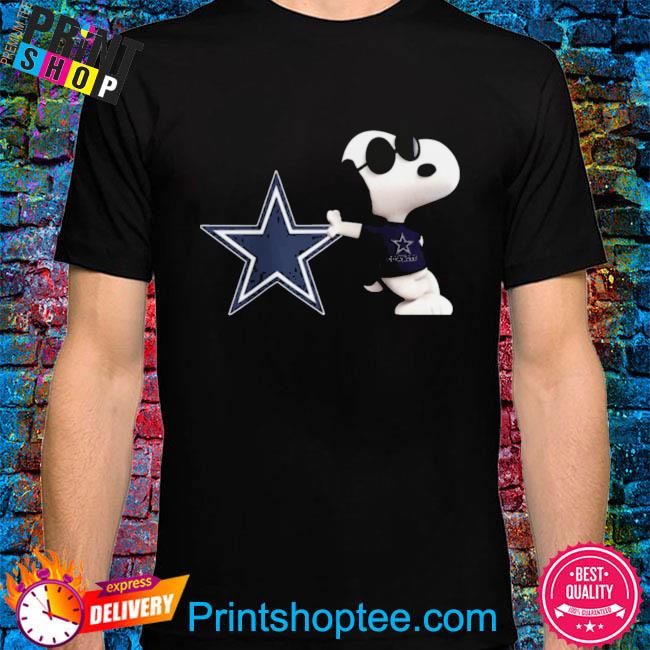 Official Nfl Dallas Cowboys logo and snoopy dog shirt