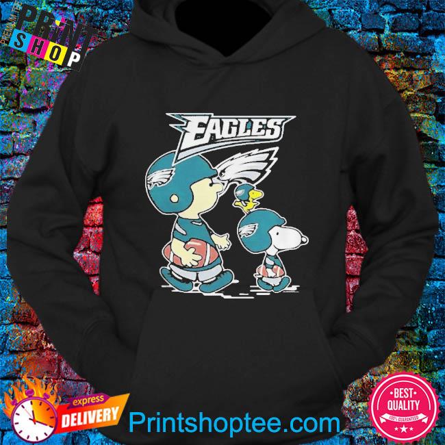 Philadelphia Eagles Snoopy and Charlie Brown with Woodstock cartoon  T-shirt, hoodie, sweater, long sleeve and tank top