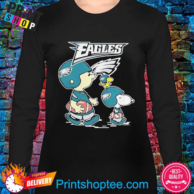 Charlie Brown Snoopy And Woodstock Philadelphia Eagles Shirt - High-Quality  Printed Brand