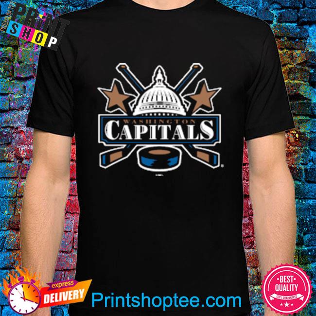 Official Nhl Washington capitals black team secondary logo shirt