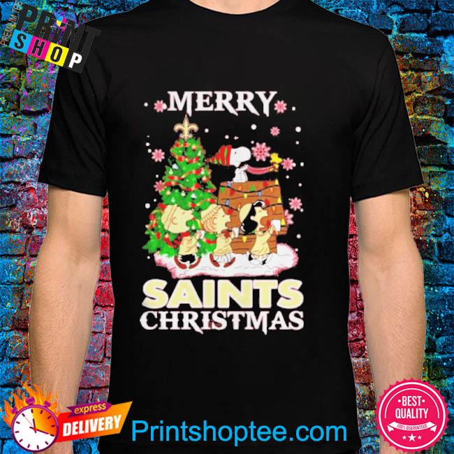 Official Snoopy and Friends Merry New Orleans Saints Christmas shirt