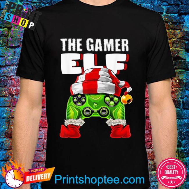Official The gamer elf matching family Christmas video game boys sweater