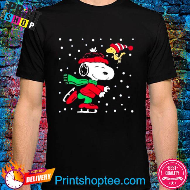 Peanuts Snoopy Ice Skating Snoopy Christmas 2022 Shirt