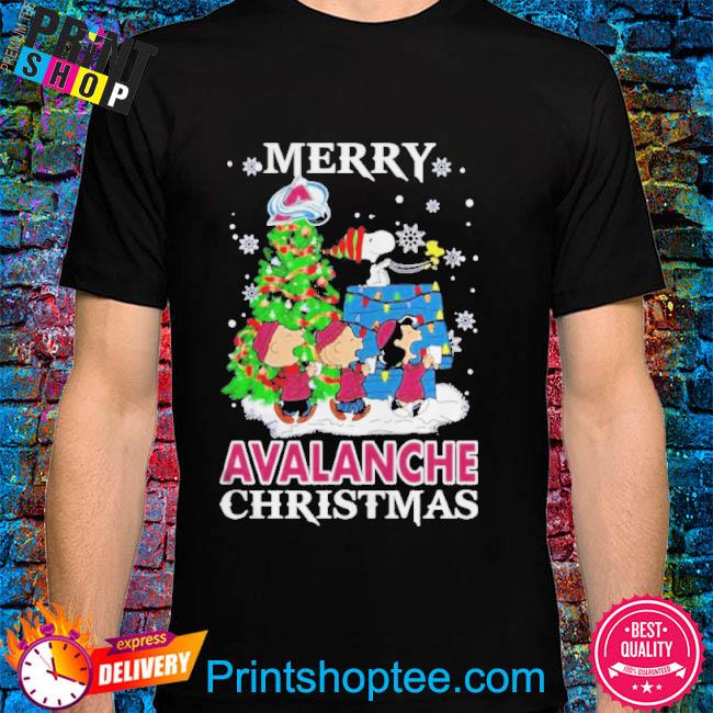 Snoopy and Friends Merry Colorado Avalanche Christmas new 2022 shirt