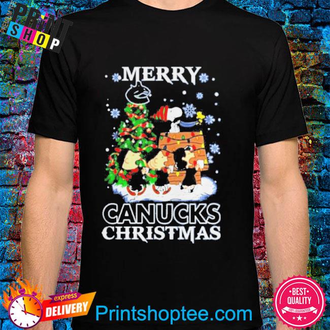 Snoopy and Friends Merry Vancouver Canucks Christmas funny 2022 shirt