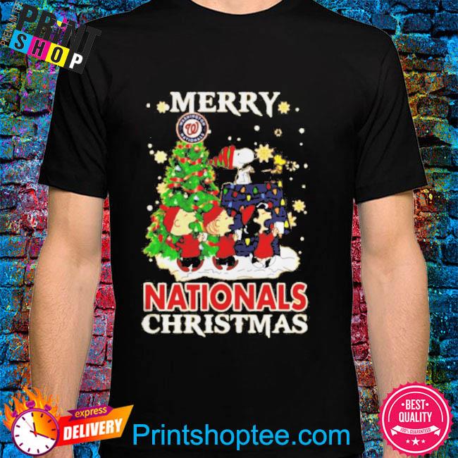 Snoopy and Friends Merry Washington Nationals Christmas funny 2022 shirt