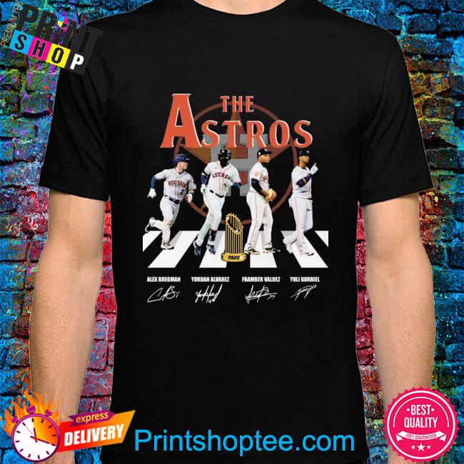 The Houston Astros Abbey Road 2022 signatures shirt