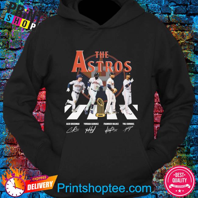 The Houston Astros Abbey Road Alex Bregman Yordan Alvarez signatures s hoodie