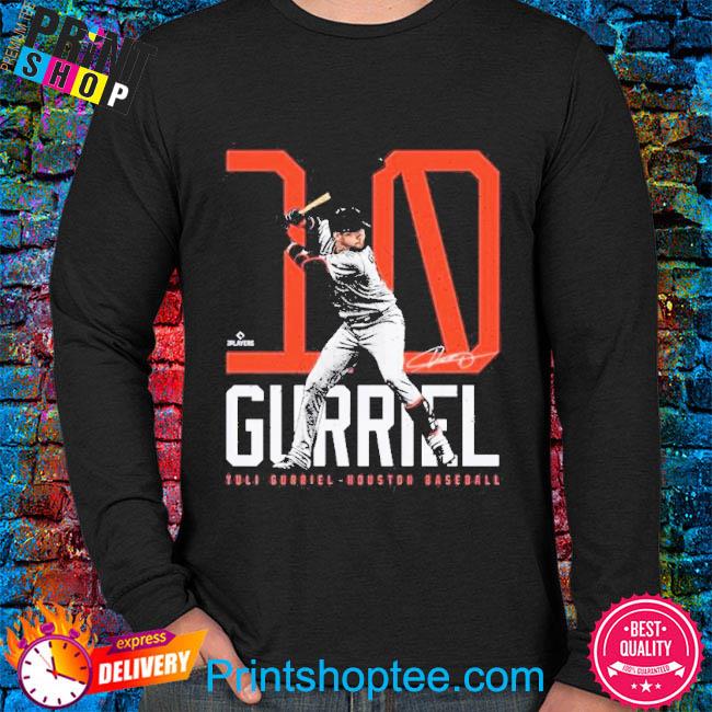 Yuli Gurriel Houston Baseball Bold Number Signature Shirt, hoodie, sweater,  long sleeve and tank top