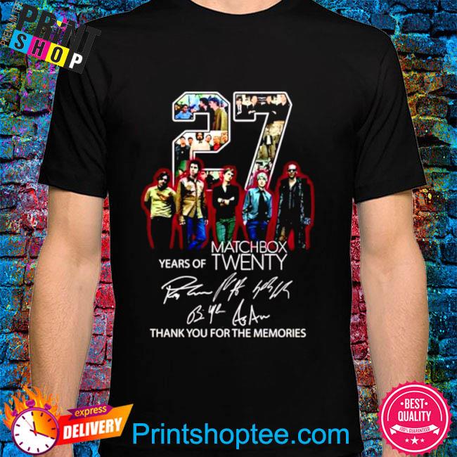 25 Years Of Matchbox Twenty Thank You For The Memories With Signatures Shirt