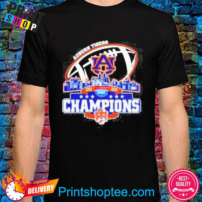 Auburn Tigers Logo Dukes Bowl City 2022 Champions Shirt