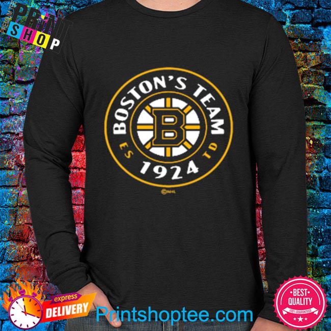 Boston Bruins Fanatics Branded Black Original Six Label T-Shirt