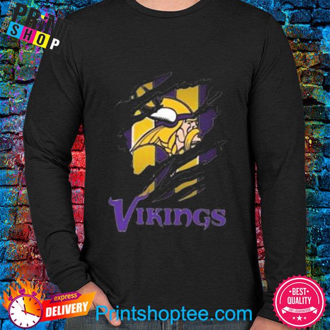 Minnesota Vikings Retro Football Sweatshirt - Ink In Action