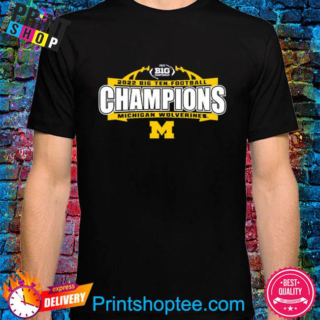 Blue84 university of michigan football 2022 big ten champions yellow shirt