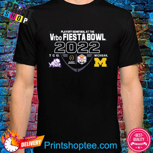 Blue84 university of michigan football 2022 college football playoff fiesta bowl trophy game shirt