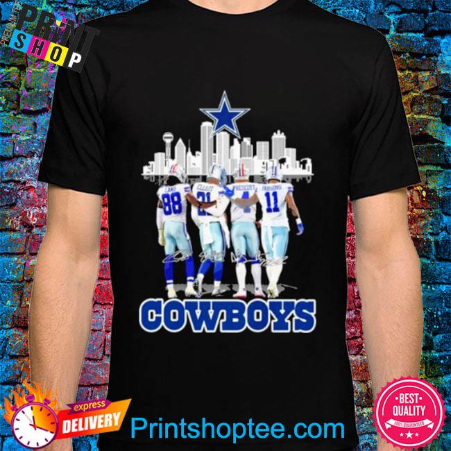 Funny Dallas Cowboys Skyline Team Players Signatures Shirt, hoodie,  sweater, long sleeve and tank top