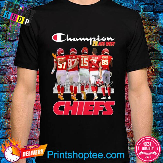 Kansas Chiefs champion 7x afc west shirt