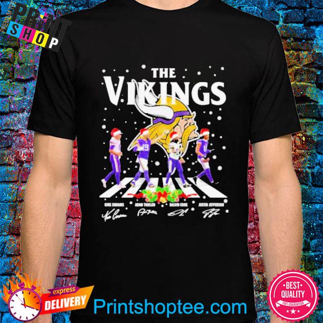 The Vingkings Abbey Road Kirk Cousins Adam Thielen Dalvin Cook And Justin  Jefferson Shirt