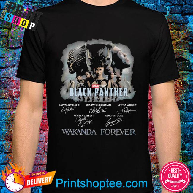 Marvel Studios Black Panther 2023 signatures shirt