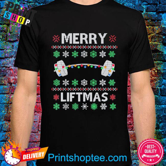 Merry liftmas gym workout fitness 2023 ugly Christmas sweater