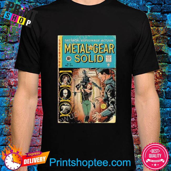 Metal gear solid comic book covers shirt