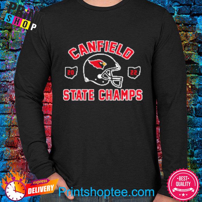 2022 Division III Football State Champions Canfield Cardinals logo shirt,  hoodie, sweater, long sleeve and tank top