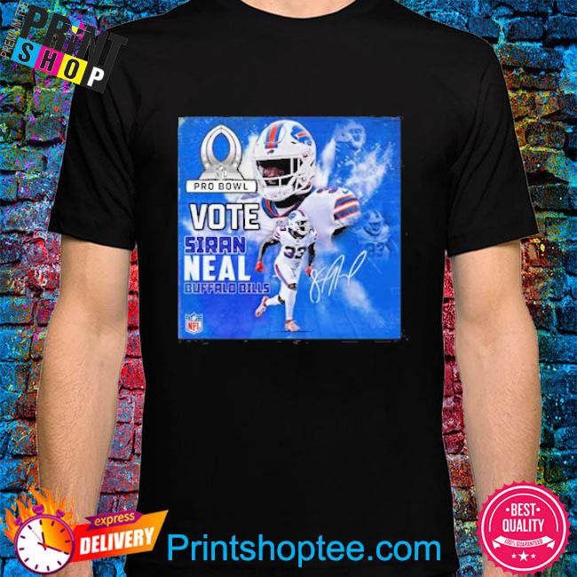 NFL Pro Bowl Vote Siran Neal Buffalo Bill Signature T-Shirt