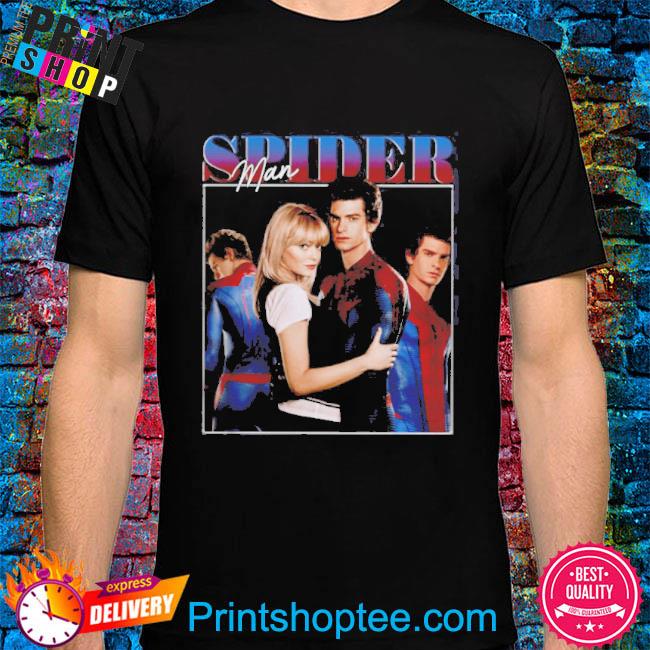 Official Andrew Garfield And Emma Stone 90s Amazing Spiderman shirt