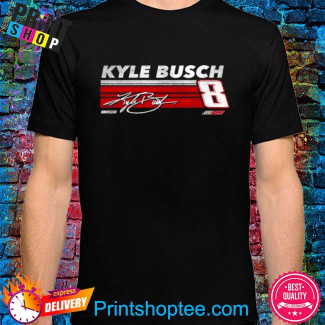 Official Kyle busch richard childress racing team collection hot lap signature shirt