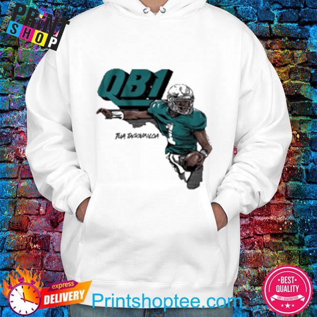 Official Miami dolphins qb1 tua tagovailoa shirt, hoodie, sweater, long  sleeve and tank top