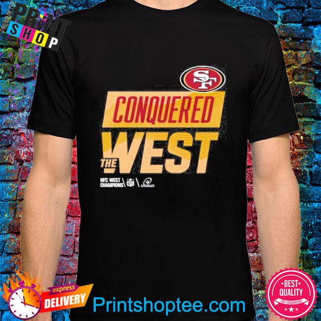 sf 49ers conquered west 2022 nfc west champions shirt