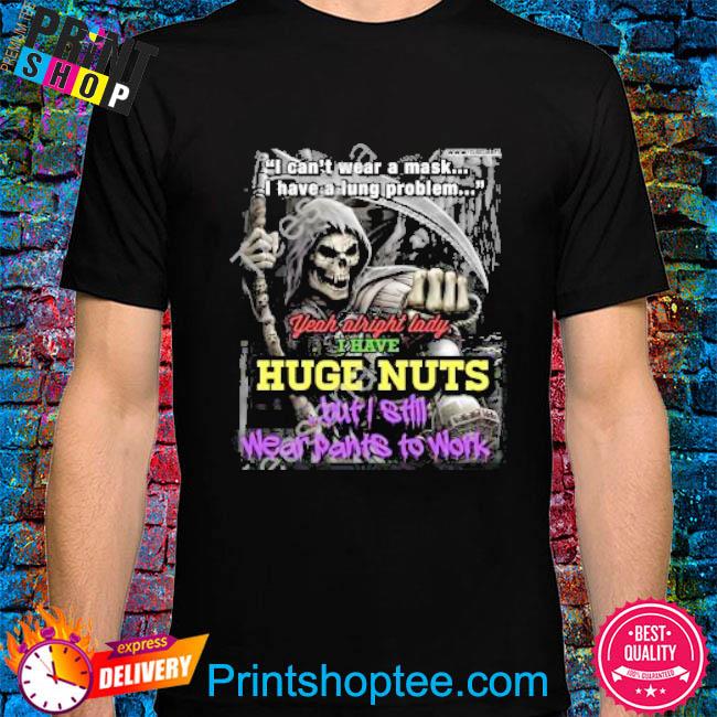 Official Skeleton I can’t wear a mask I have a lung T-shirt