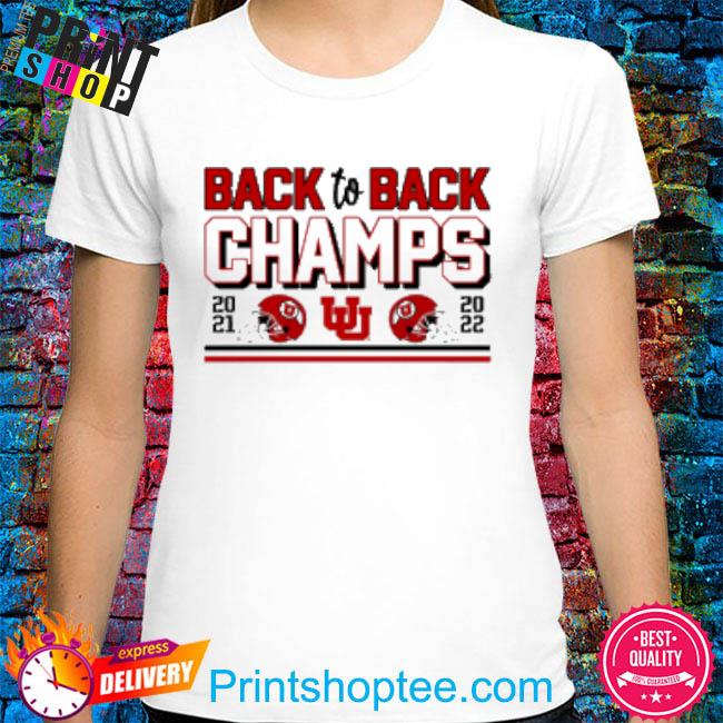 Official Utah Utes 2022 Pac-12 Back-To-Back Champions T-Shirt