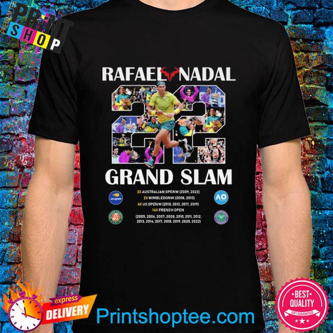 Rafael Nadal Grand Slam 2005 2022 shirt