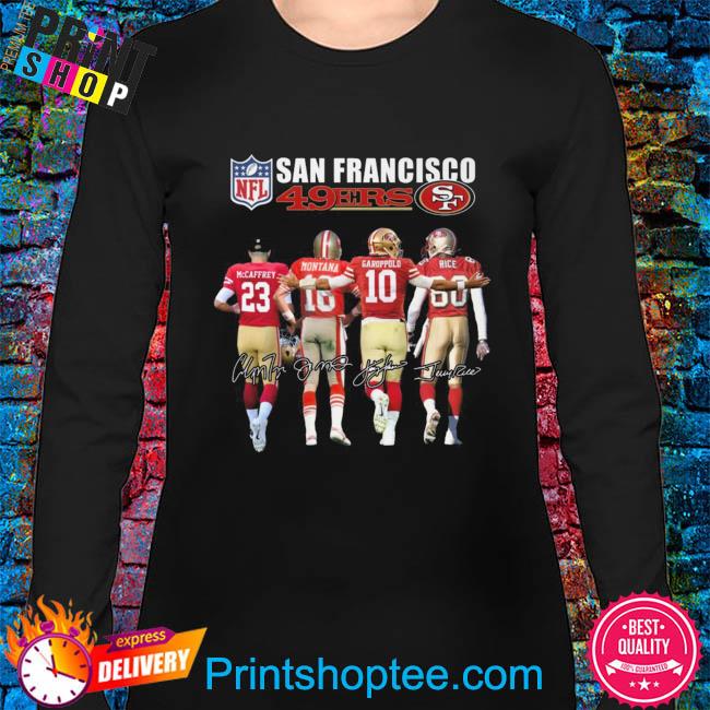 Majestic Threads Christian Mccaffrey San Francisco 49ers Leopard Player  Name & Number Long Sleeve Cropped Hoodie At Nordstrom in Black