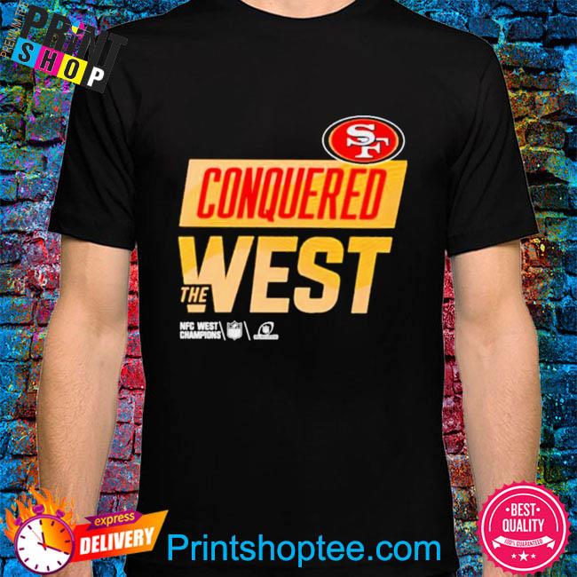 San francisco 49ers conquered west the nfc west champions shirt, hoodie,  sweater, long sleeve and tank top