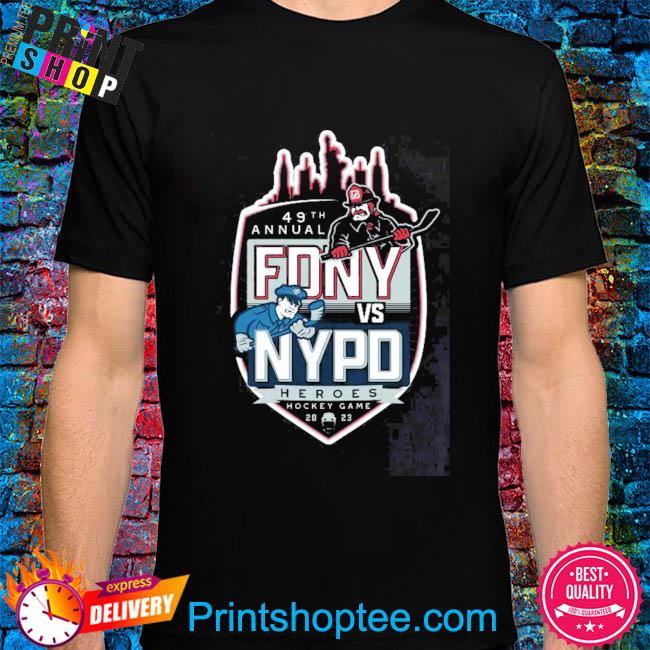 49th Annual FDNY vs NYPD hockey game 2023 shirt