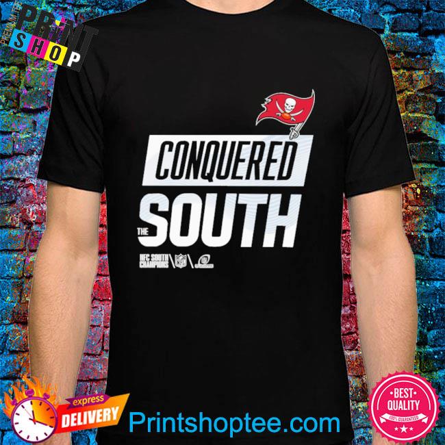 Conquered the south nfc south champions tampa bay buccaneers shirt