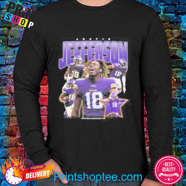 Official Justin Jefferson 18 shirt, hoodie, sweater, long sleeve and tank  top