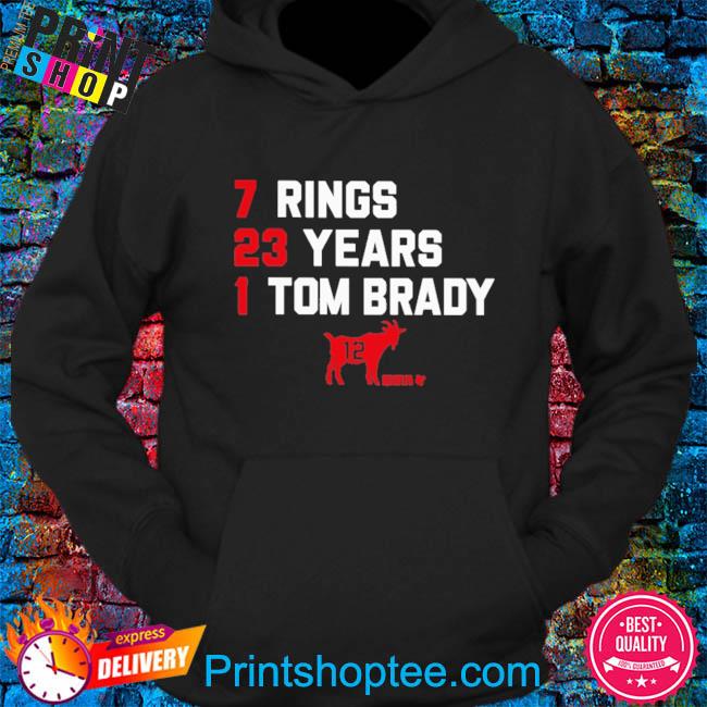 7 Rings 23 Years 1 Tom Brady shirt, hoodie, sweatshirt and tank top