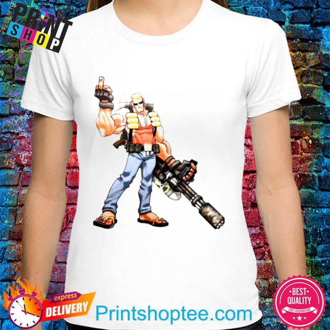 Duke Nukem Giving The Finger shirt