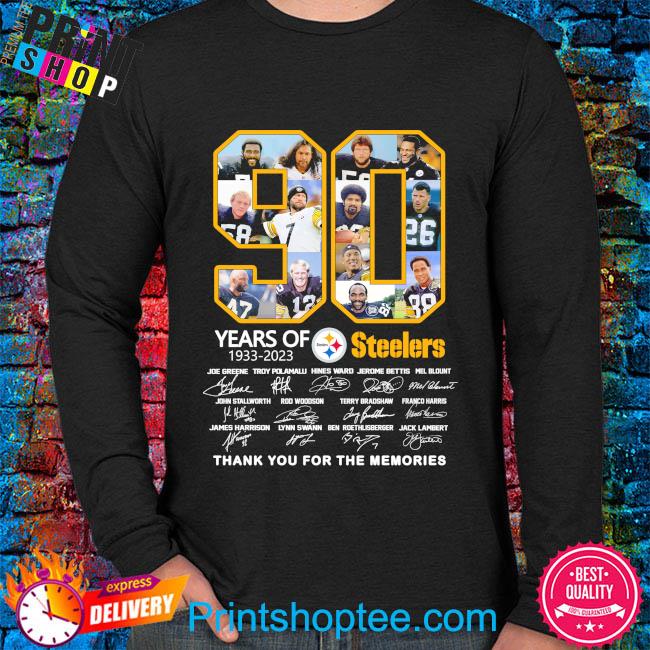 Funny Pittsburgh steelers 90 years of 1933 2023 thank you for the