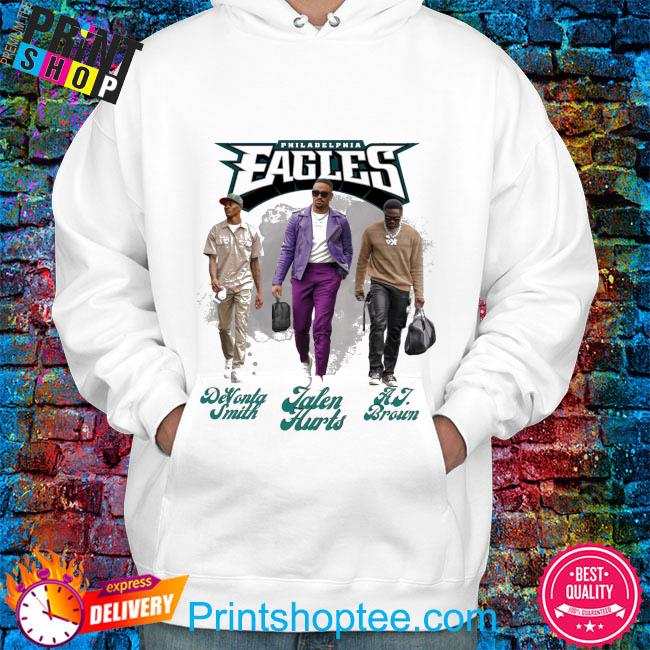 Jalen hurts devonta smith aj brown eagles super bowl shirt, hoodie,  sweater, long sleeve and tank top