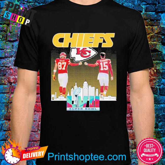 Kansas City Chiefs LVII Super Bowl Champions signatures 2023 shirt